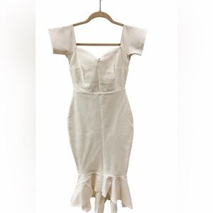 Lulus Off the Shoulder White Dress
